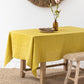 Custom size Moss yellow linen tablecloth - MagicLinen