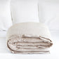 Custom size Natural gingham linen duvet cover - MagicLinen