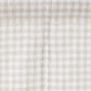 Custom size linen noren curtains (1 pcs) in Natural gingham - MagicLinen