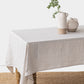 Custom size Natural Gingham linen tablecloth - MagicLinen