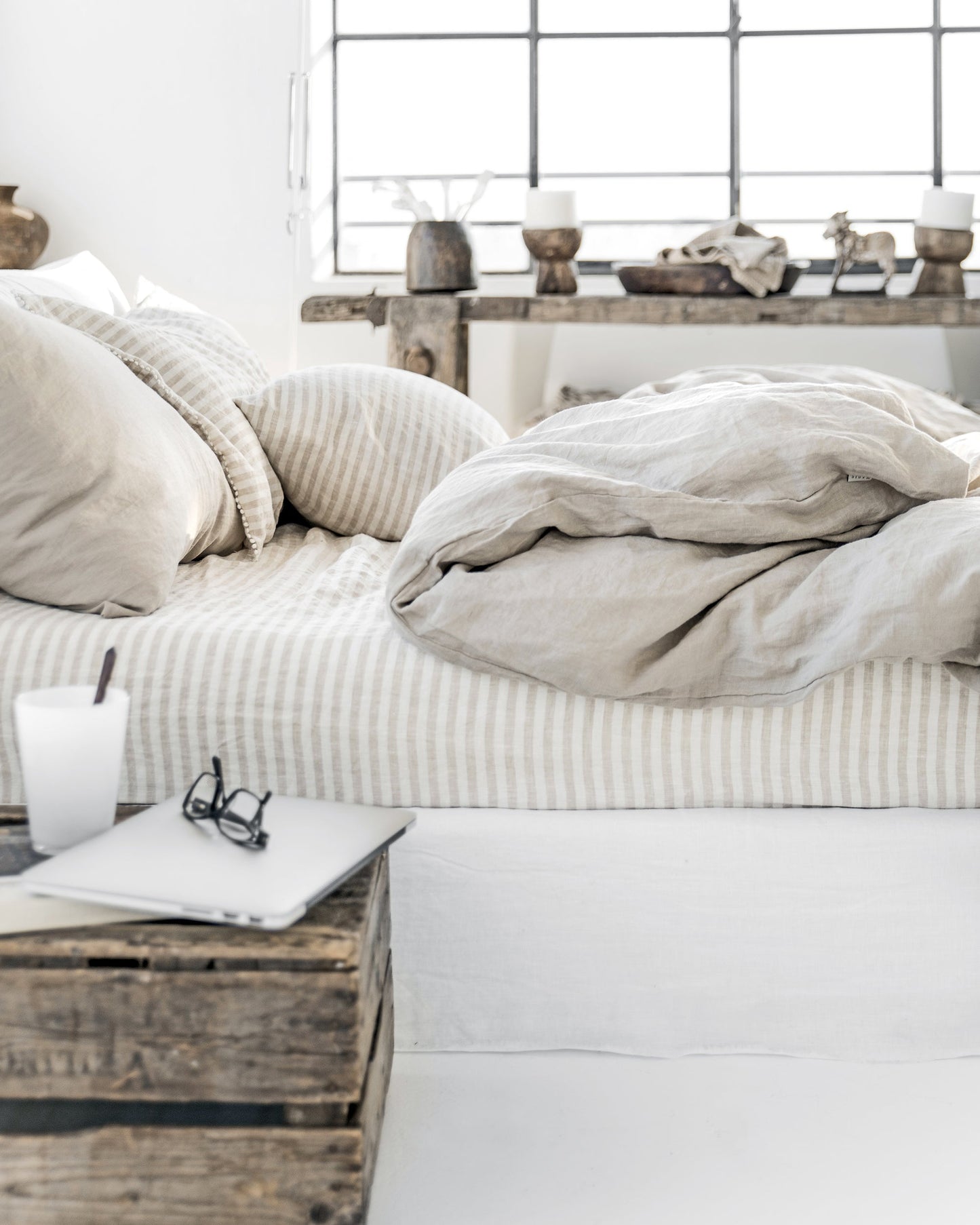 Custom size Natural linen duvet cover - MagicLinen