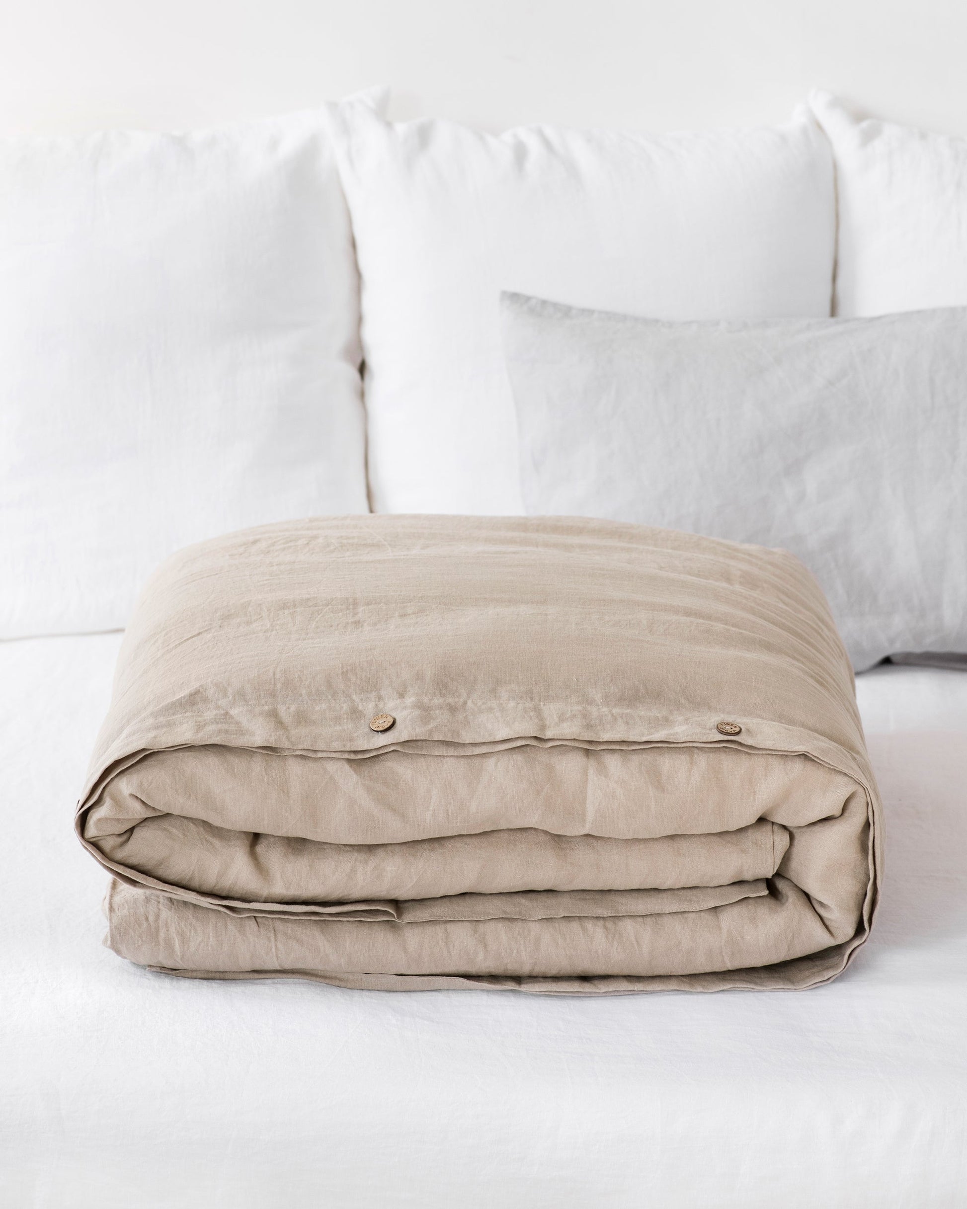 Custom size Natural linen duvet cover - MagicLinen