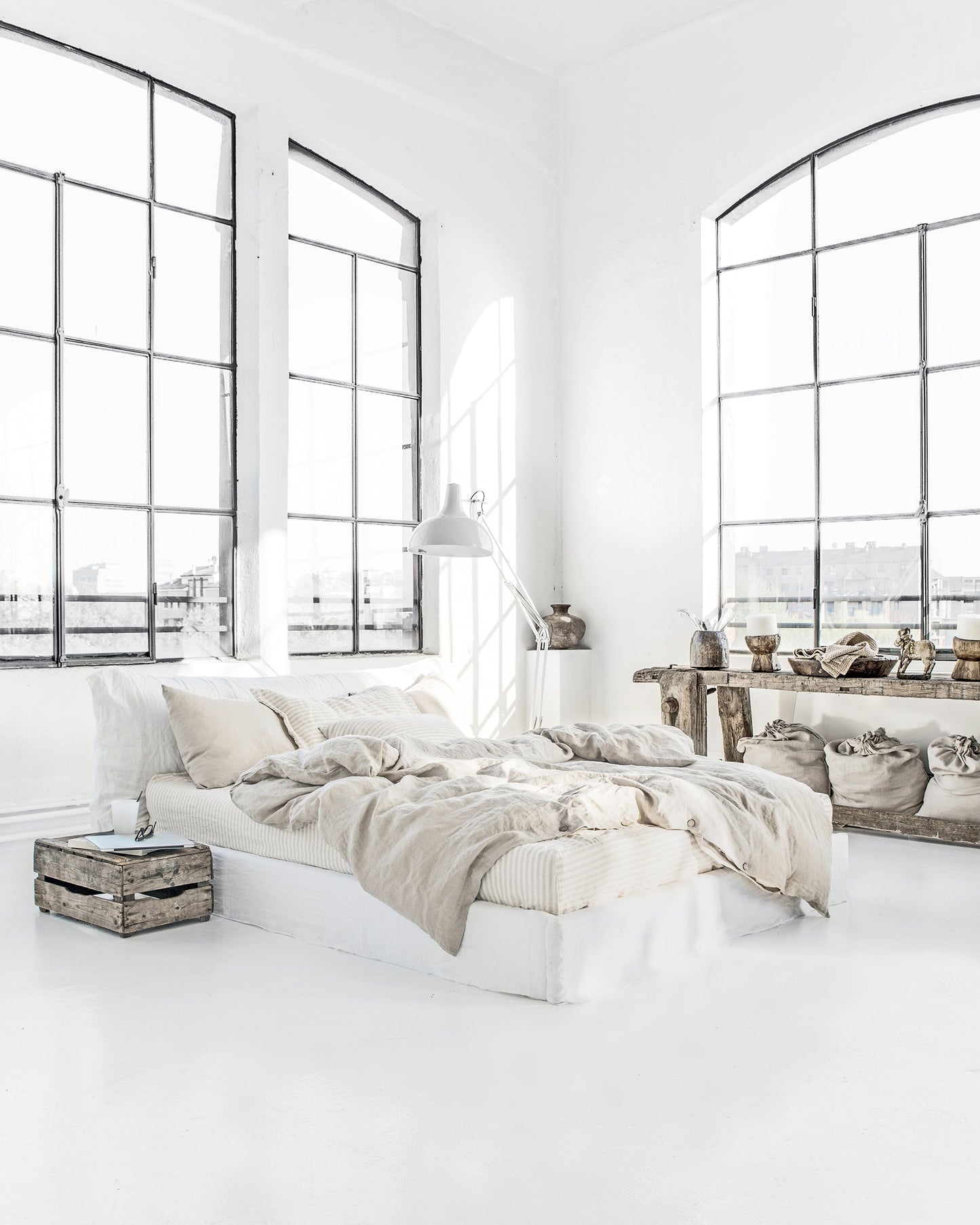 Custom size Natural linen duvet cover - MagicLinen
