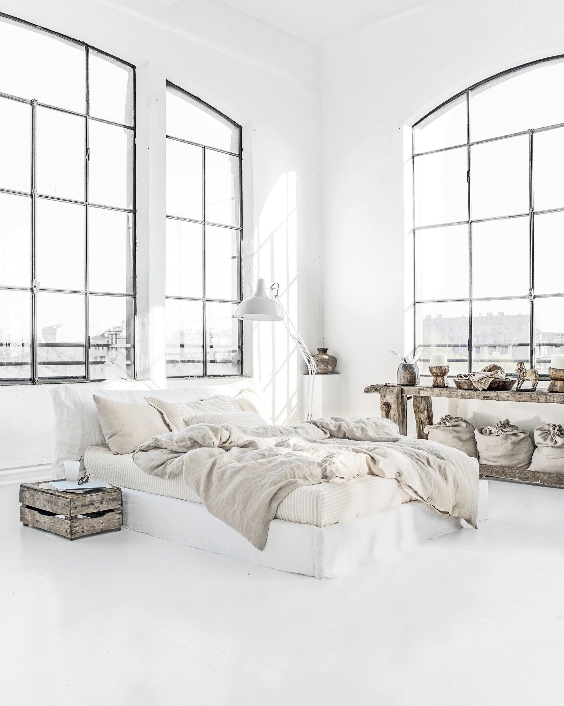 Custom size Natural linen duvet cover - MagicLinen