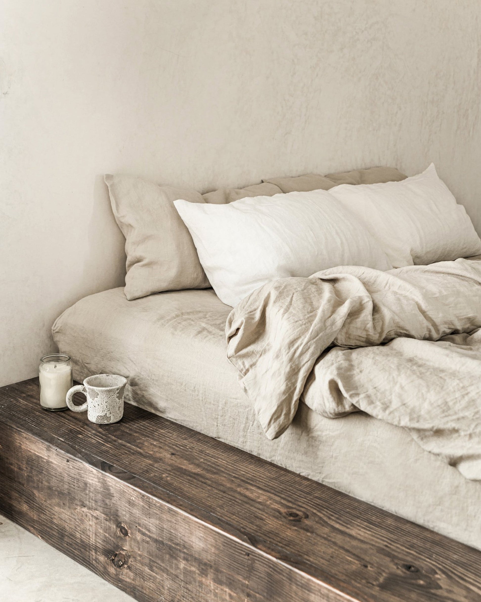 Custom size Natural linen duvet cover - MagicLinen