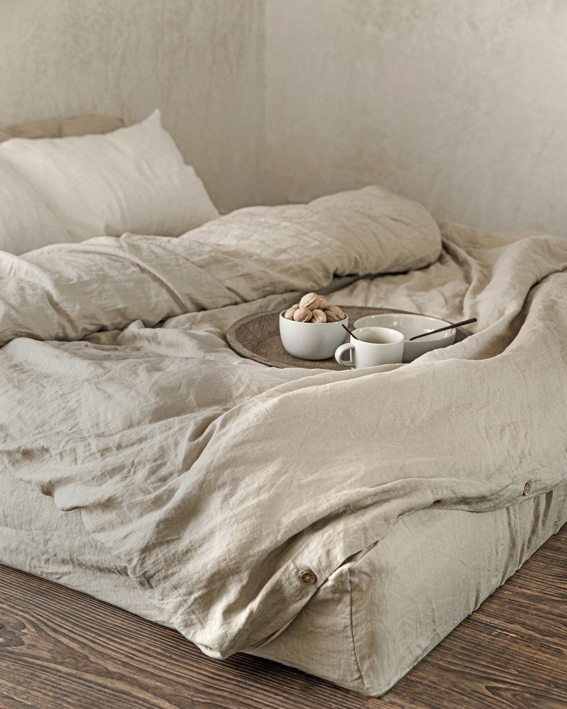 Custom size Natural linen duvet cover - MagicLinen