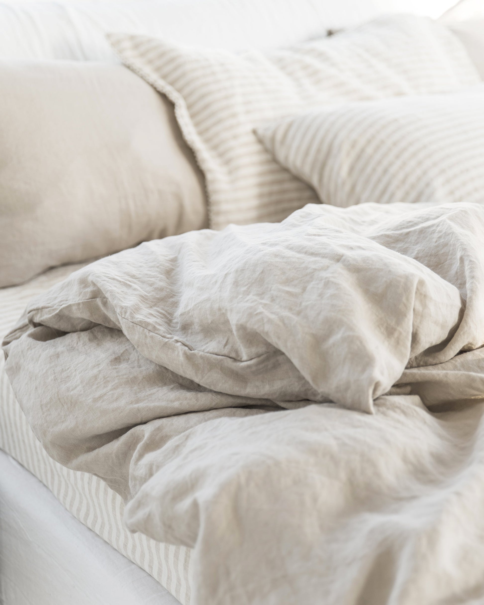 Custom size Natural linen duvet cover - MagicLinen