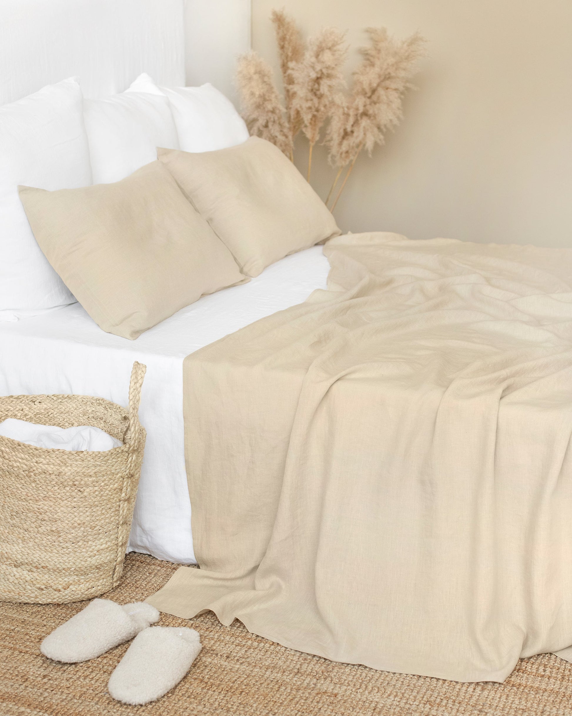 French Flax Linen Flat Sheet in Natural – I Love Linen