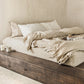 Custom size Natural linen flat sheet - MagicLinen