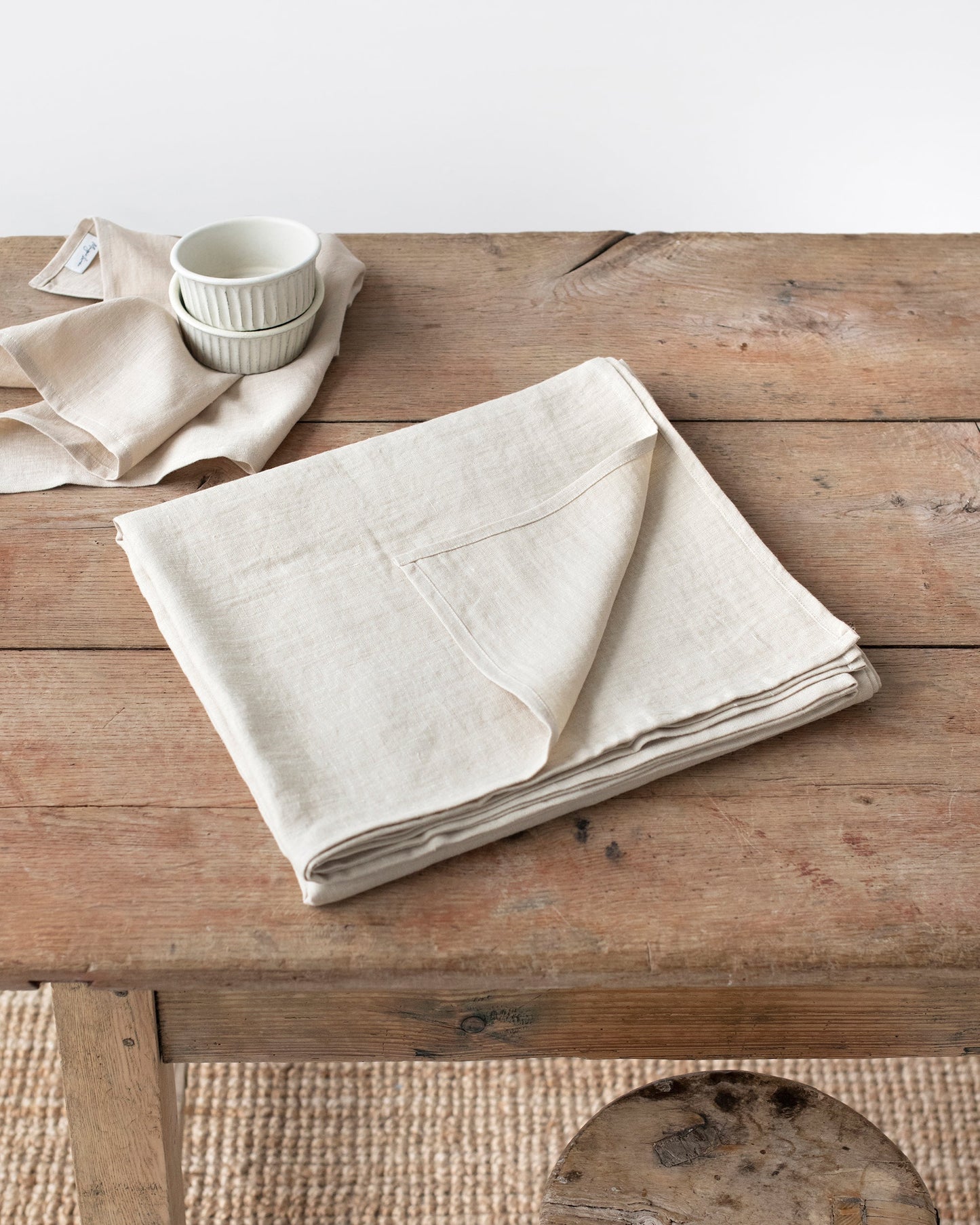 Custom size Natural linen tablecloth - MagicLinen
