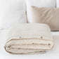 Custom size Striped in natural linen duvet cover - MagicLinen