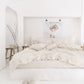 Custom size Striped in natural linen duvet cover - MagicLinen
