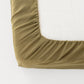 Custom size Olive green linen fitted sheet - MagicLinen