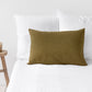 Custom size Olive green linen pillowcase - MagicLinen