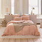 Custom size Peach linen pillowcase - MagicLinen