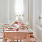 Custom size Peach linen tablecloth - MagicLinen