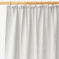 Custom size pencil pleat linen curtain panel (1 pcs) in Light gray - MagicLinen