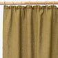 Custom size pencil pleat linen curtain panel (1 pcs) in Olive green - MagicLinen