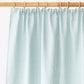 Custom size pencil pleat linen curtain panel (1 pcs) in Dusty blue - MagicLinen