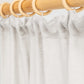 Custom size pencil pleat linen curtain panel (1 pcs) in Light gray - MagicLinen