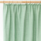 Custom size pencil pleat linen curtain panel (1 pcs) in Matcha green - MagicLinen