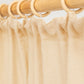 Pencil pleat linen curtain panel (1 pcs) in Sandy beige - MagicLinen