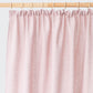 Custom size pencil pleat linen curtain panel (1 pcs) in Woodrose - MagicLinen