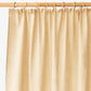 Custom size pencil pleat linen curtain panel (1 pcs) in Sandy beige - MagicLinen