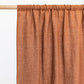 Custom size rod pocket linen curtain panel (1 pcs) in Cinnamon - MagicLinen