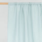 Custom size rod pocket linen curtain panel (1 pcs) in Dusty blue - MagicLinen