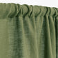 Custom size rod pocket linen curtain panel (1 pcs) in Forest green - MagicLinen