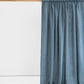 Custom size rod pocket linen curtain panel (1 pcs) in Gray blue - MagicLinen