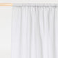 Custom size rod pocket linen curtain panel (1 pcs) in Light gray - MagicLinen