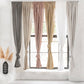 Custom size rod pocket linen curtain panel (1 pcs) in Woodrose - MagicLinen