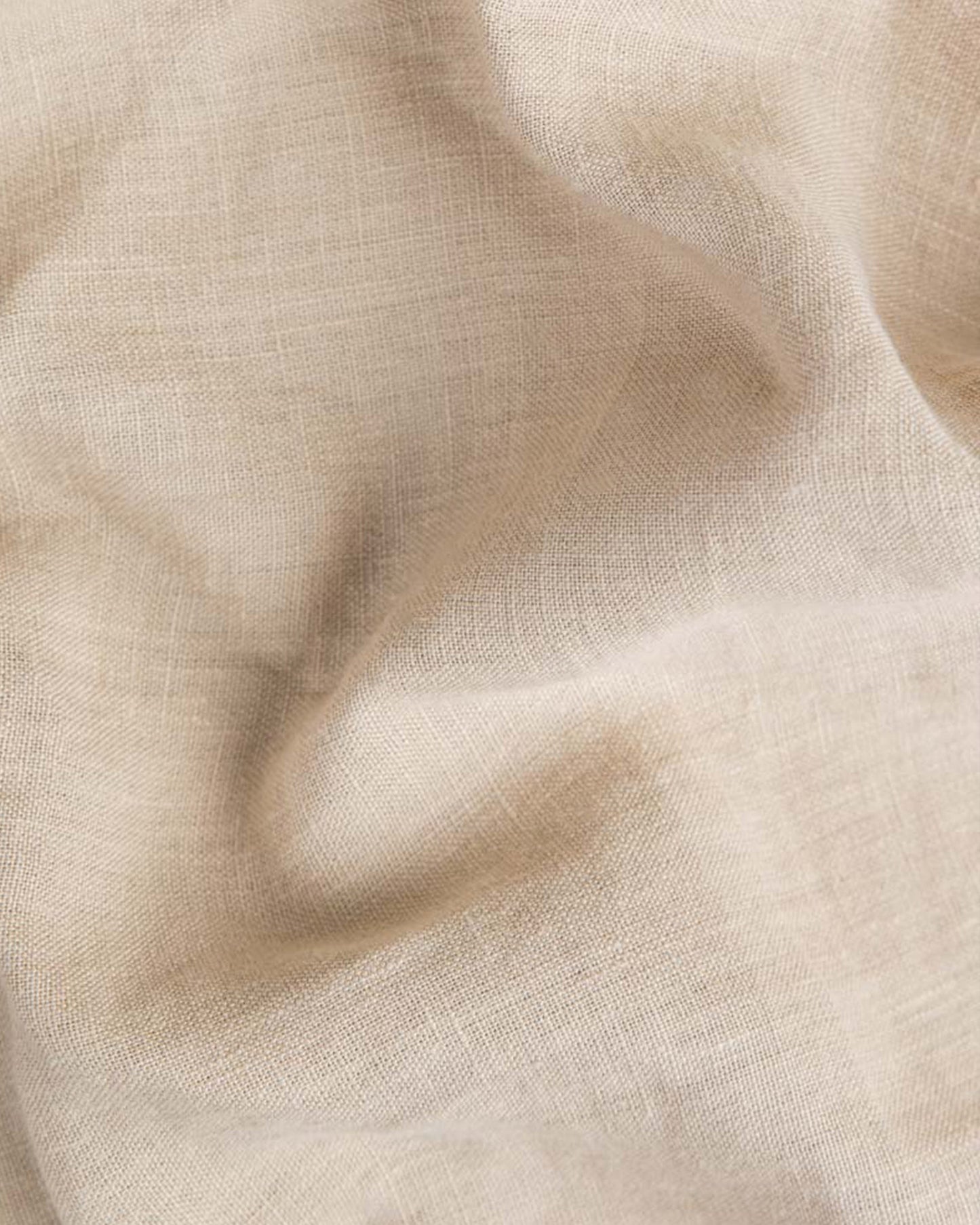 Round linen tablecloth in Ivory - MagicLinen