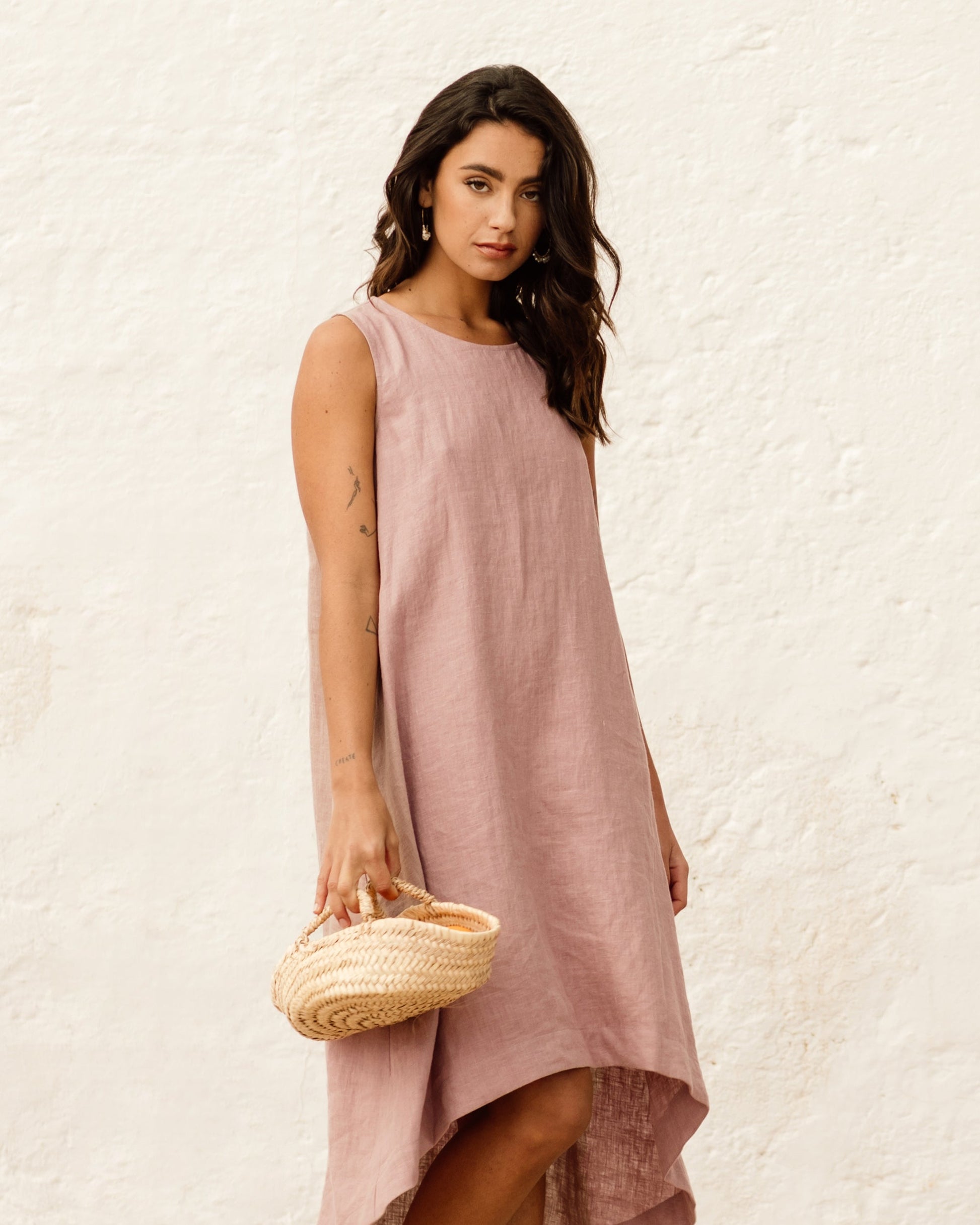 meghan markle magic linen dress White Royal Toscana Linen Dress
