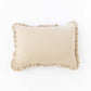 Custom size ruffle trim linen pillowcase in Natural linen - MagicLinen