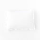 Custom size ruffle trim linen pillowcase in White - MagicLinen