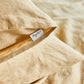 Custom size Sandy beige linen duvet cover - MagicLinen
