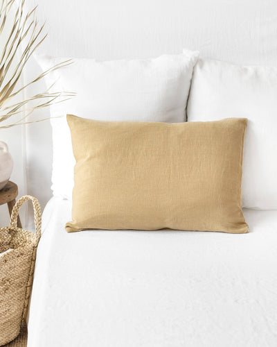 Custom size Sandy beige linen pillowcase - MagicLinen