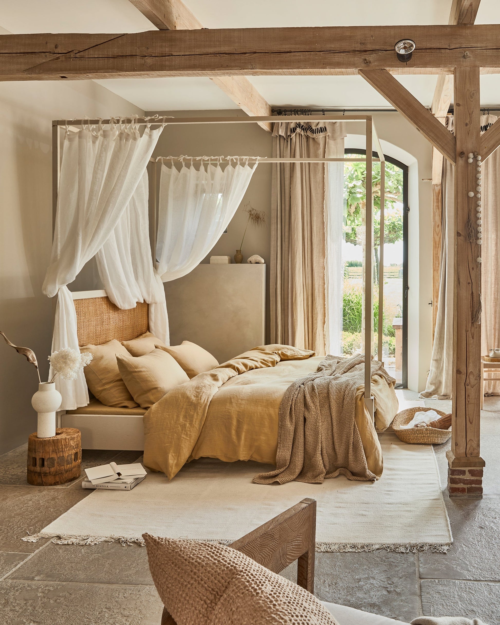 Custom size Sandy beige linen pillowcase - MagicLinen