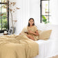 Custom size Sandy beige linen pillowcase - MagicLinen