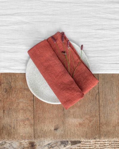 Clay linen napkin set of 2 - MagicLinen