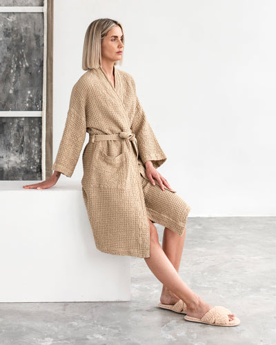 Shop Premium Women's Linen Robes | 100% Linen | MagicLinen