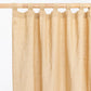 Tab top linen curtain panel (1 pcs) in Sandy beige - MagicLinen