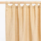 Custom size tab top linen curtain panel (1 pcs) in Sandy beige - MagicLinen
