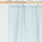 Custom size tie top linen curtain panel (1 pcs) in Dusty blue - MagicLinen