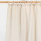 Custom size tie top linen curtain panel (1 pcs) in Natural linen - MagicLinen