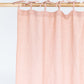 Custom size tie top linen curtain panel (1 pcs) in Peach - MagicLinen