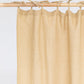 Tie top linen curtain panel (1 pcs) in Sandy beige - MagicLinen